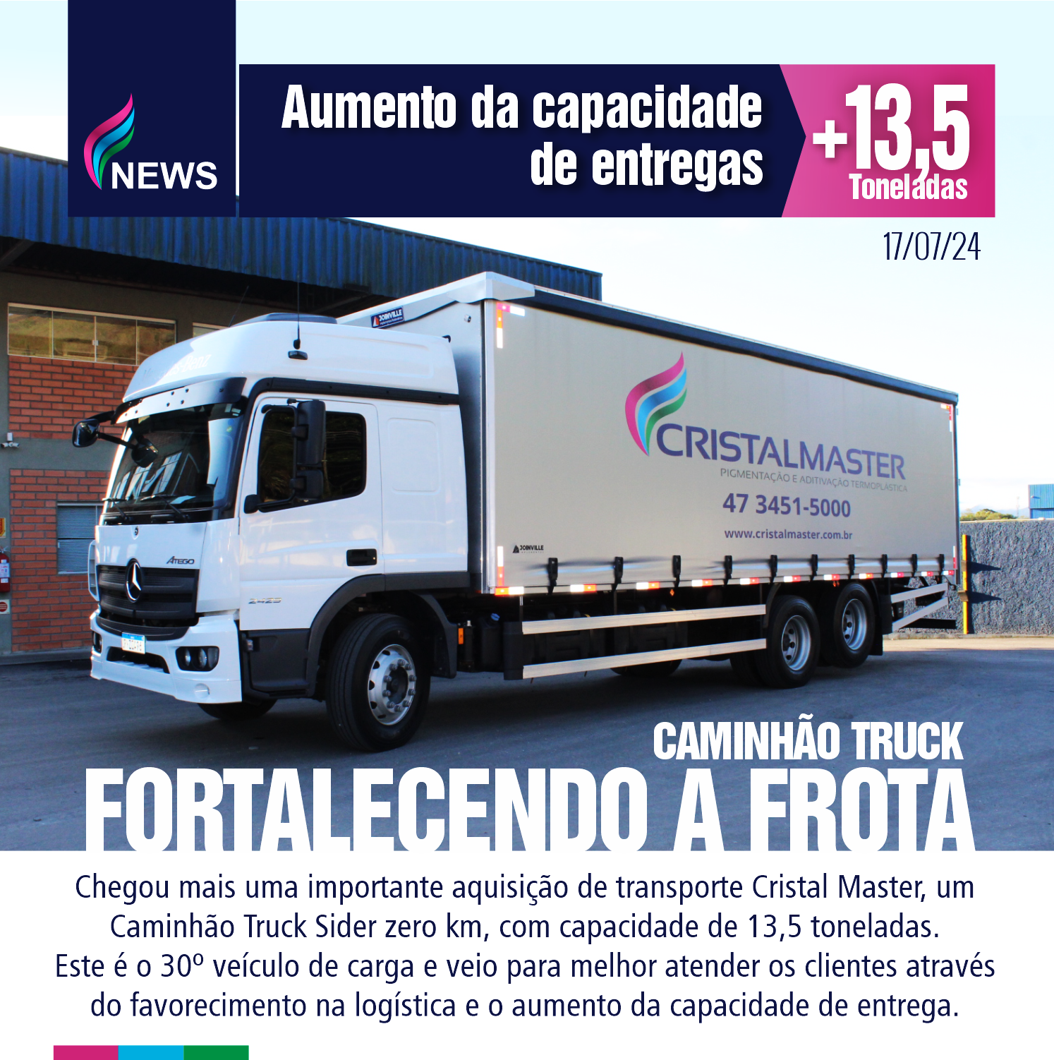 NEW - Novo Truck 13,5 Toneladas - 17/07/24