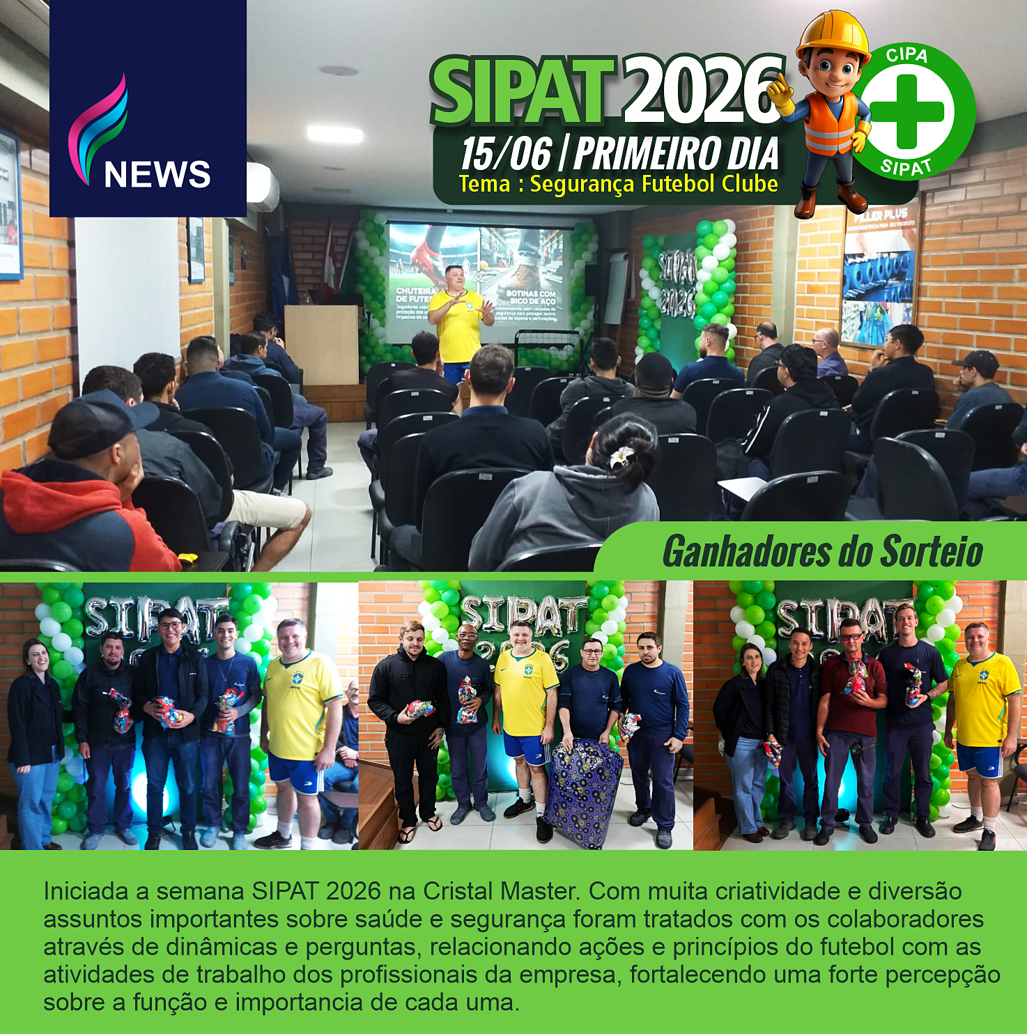 SIPAT 2026  |  Primeiro Dia.